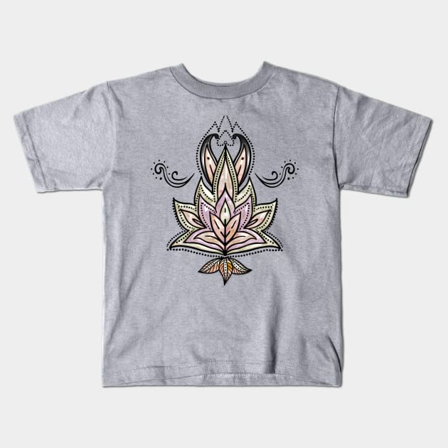 Elegant decorative mandala design Kids T-Shirt by Nicky2342